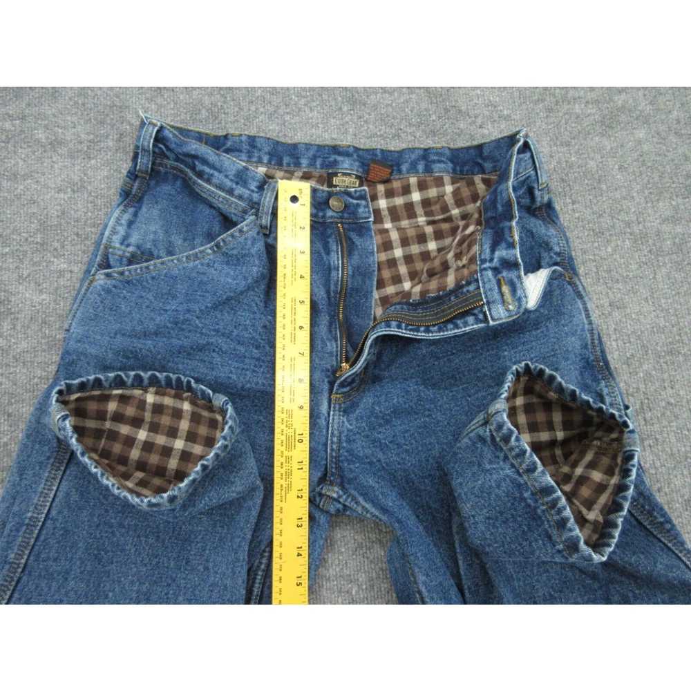 Vintage Guide Gear Jeans Mens 36x30 Blue Flannel … - image 3