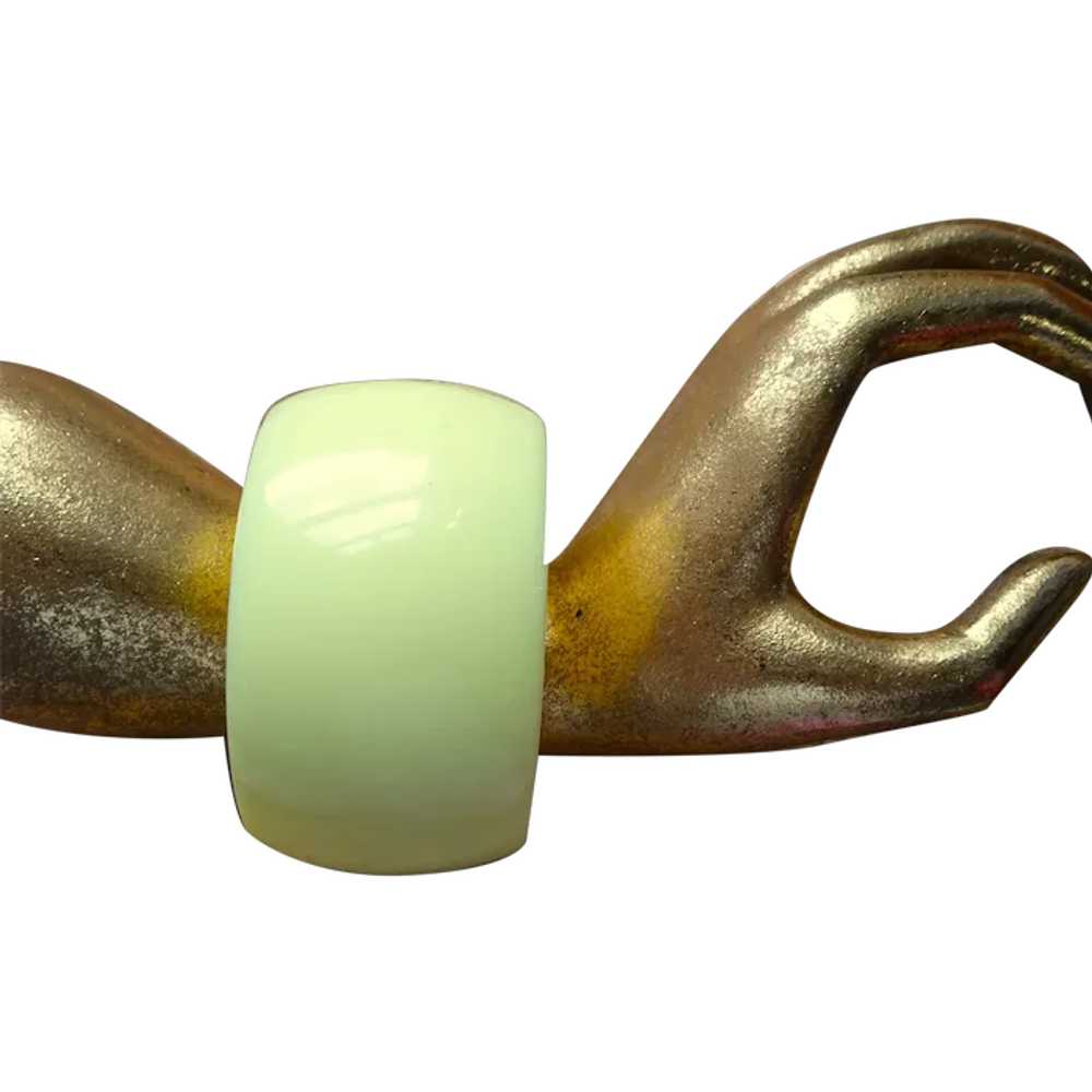 LOVELY Vintage Bangle Bracelet,Pale Lemon Yellow … - image 1