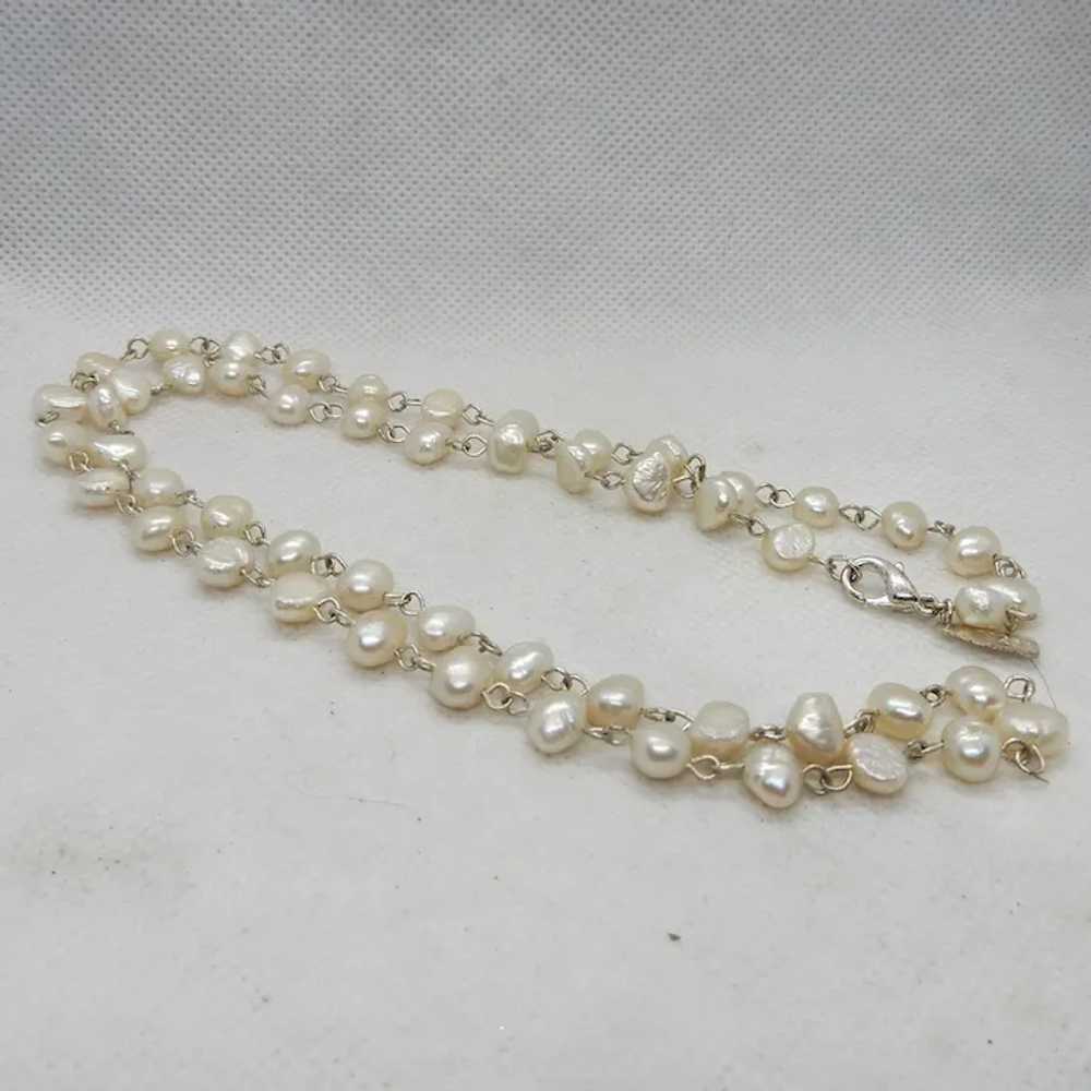 Signed 1928 Jewelry Company Faux Baroque Pearl Ne… - image 8
