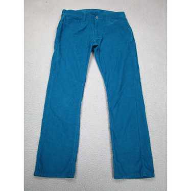 Levi's Levis Pants Mens 36x30 Blue Teal Corduroy … - image 1