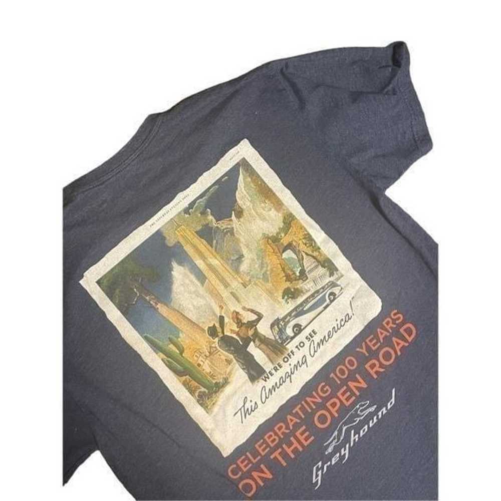 Greyhound bus t shirt celebrating 100 years large… - image 2