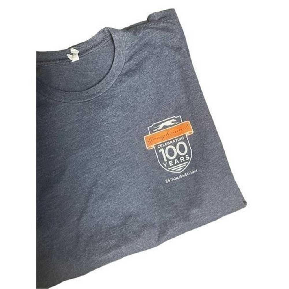 Greyhound bus t shirt celebrating 100 years large… - image 3