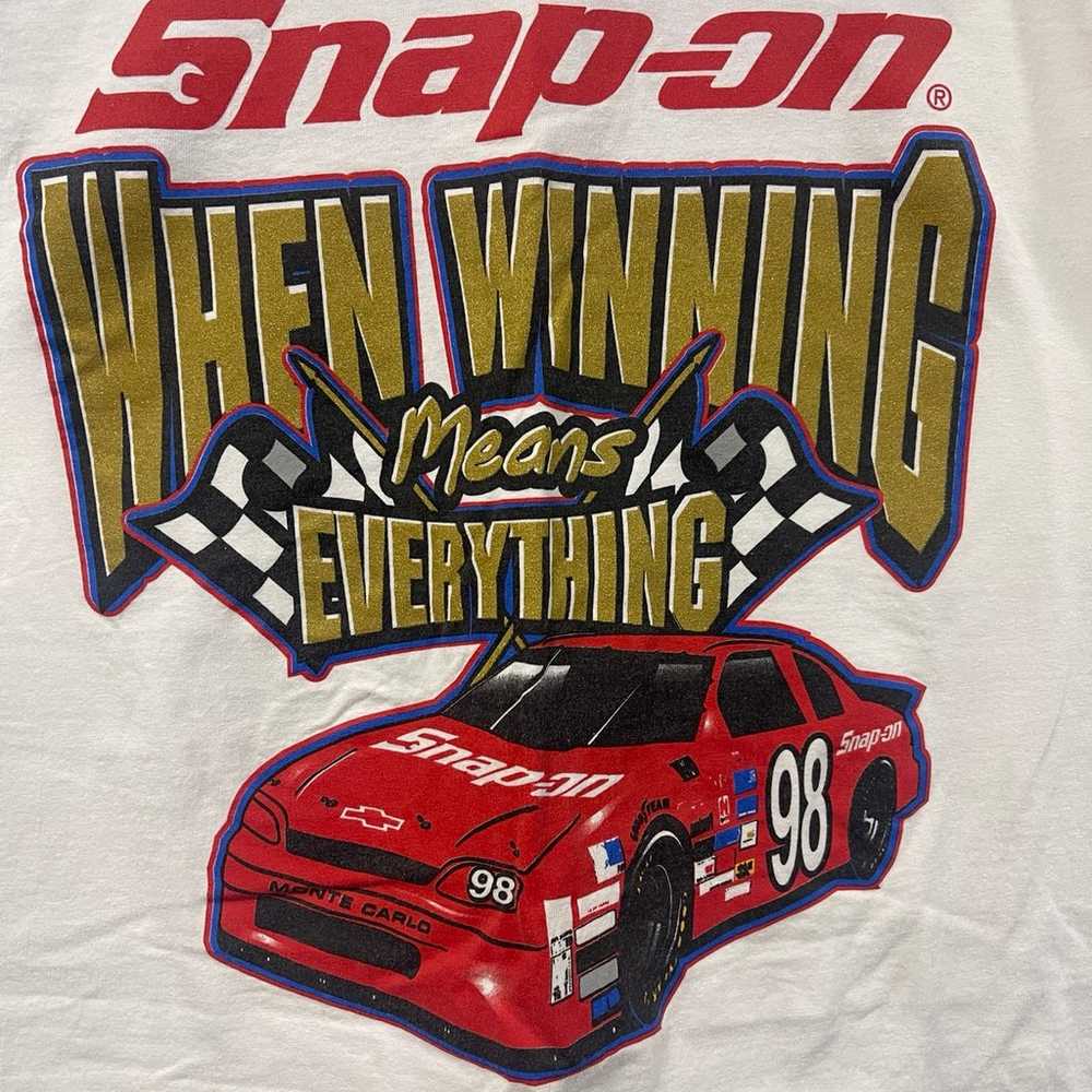 Vintage 1998 Snap On tools racing shirt - image 2