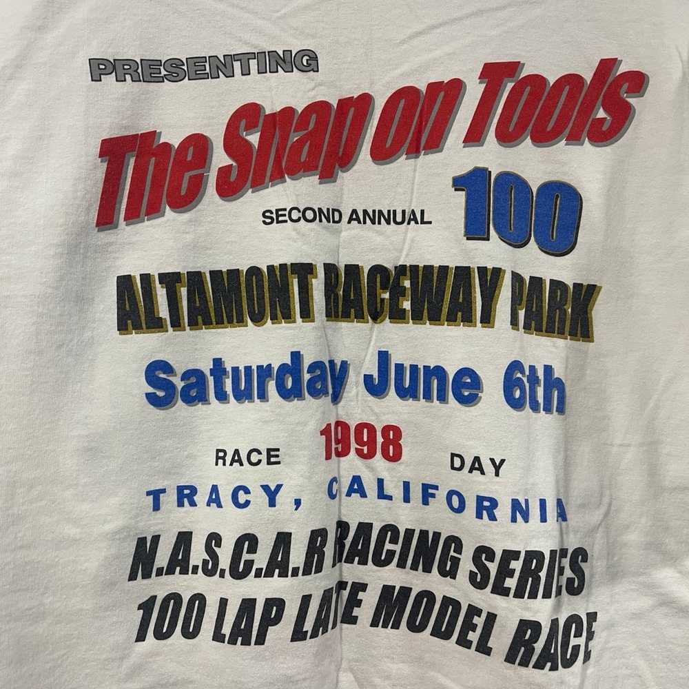 Vintage 1998 Snap On tools racing shirt - image 4
