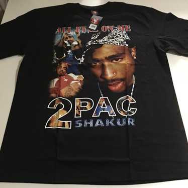 Tupac 2Pac Shakur All Eyez on Me T-Shirt XL Black… - image 1