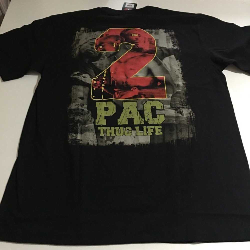 Tupac 2Pac Shakur Thug Life Rap Tee T-Shirt XL Ro… - image 3