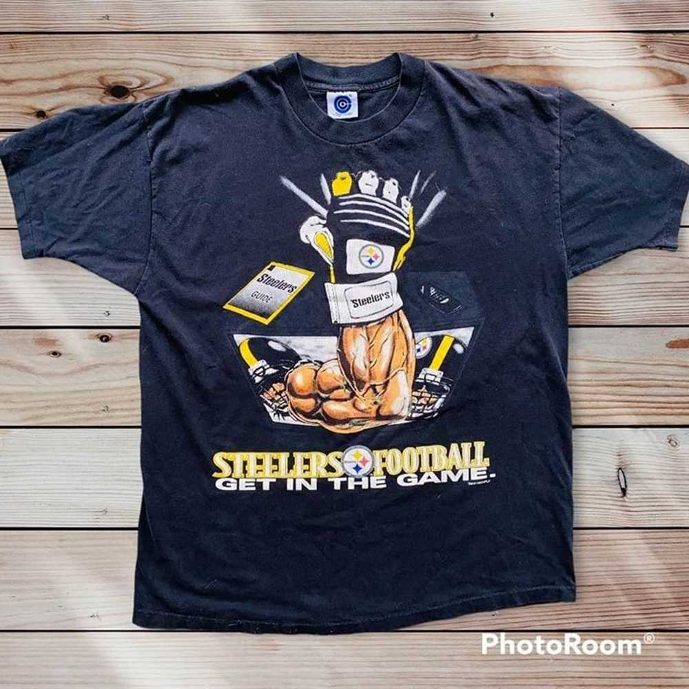 B6 Vintage VTG Pittsburg Steelers Shirt Top 1995 … - image 1