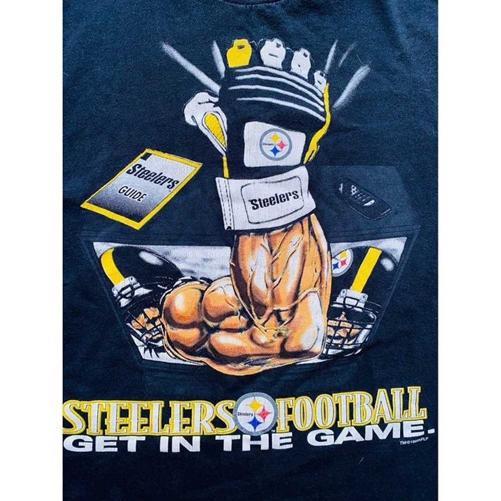 B6 Vintage VTG Pittsburg Steelers Shirt Top 1995 … - image 3