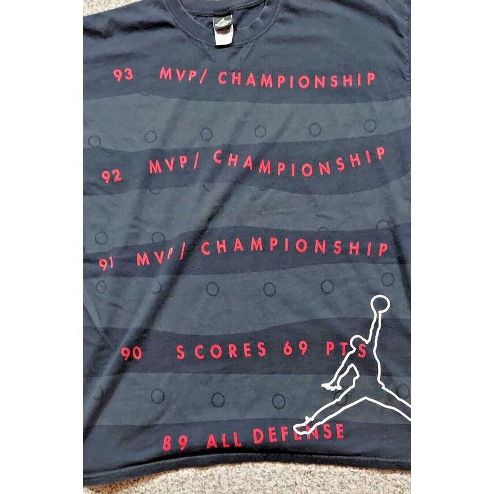 Vintage Air Jordan T-Shirt 1990s MVP/CHAMPIONSHIP… - image 2