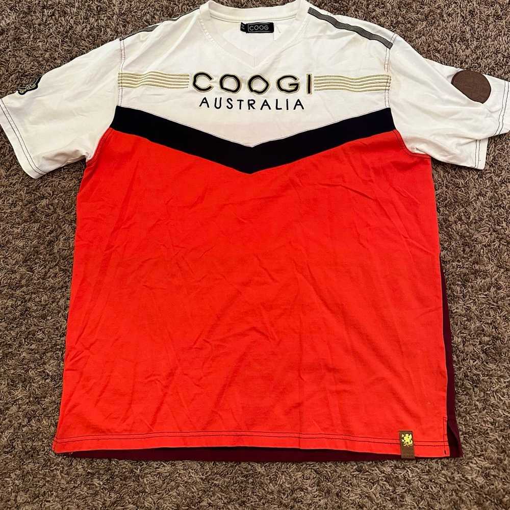 Vintage Coogi Australia T-Shirt Red/White - Mens … - image 1