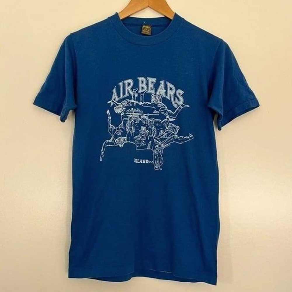 Jerzees by Russell Vintage 80s Tee Shirt AIR BEAR… - image 1