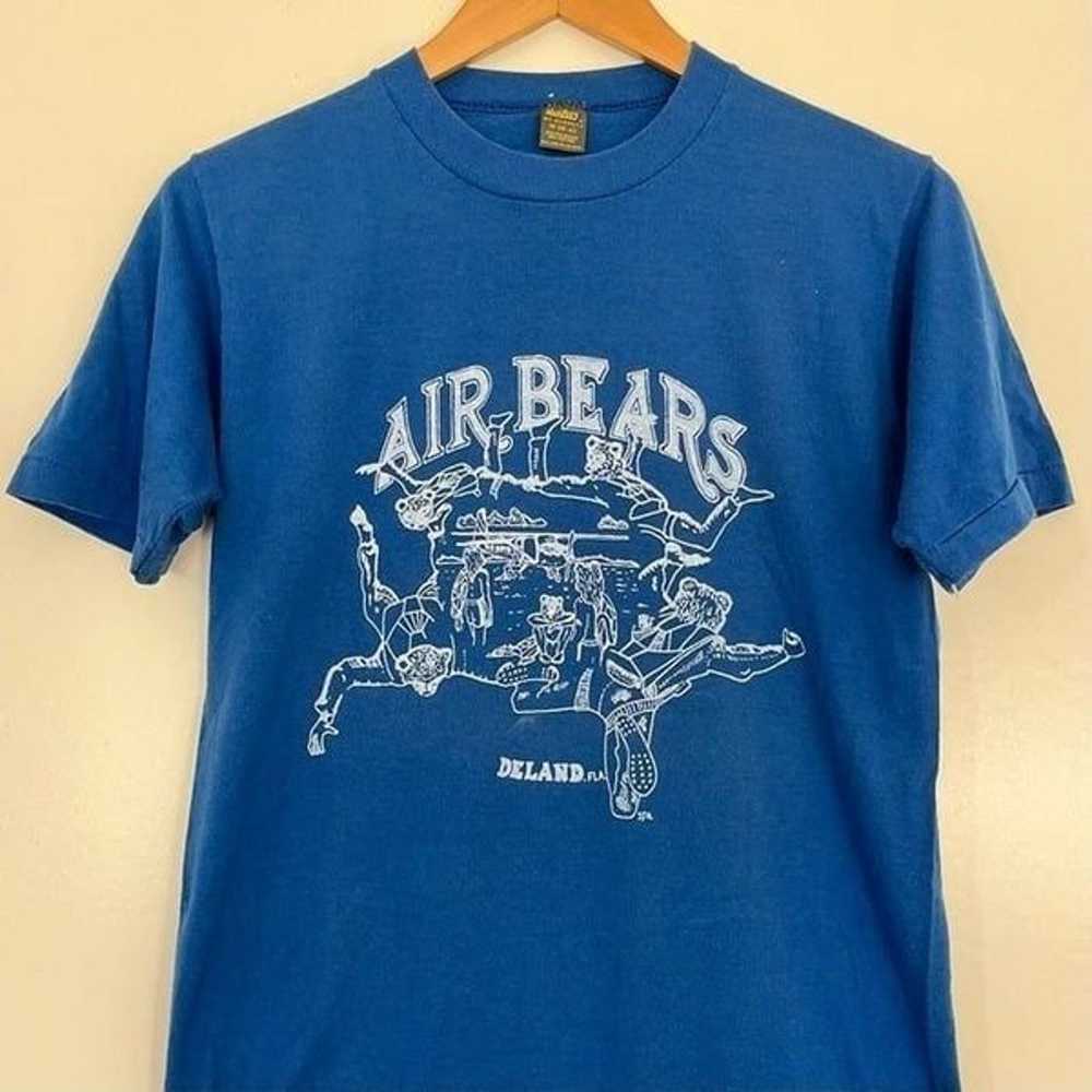 Jerzees by Russell Vintage 80s Tee Shirt AIR BEAR… - image 2