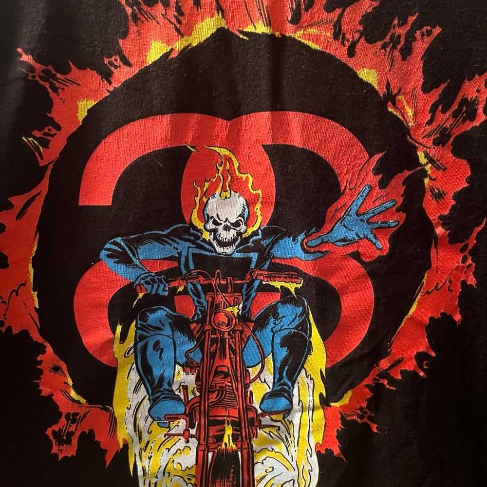2011 Stussy X Marvel Ghost Rider Tshirt - image 5