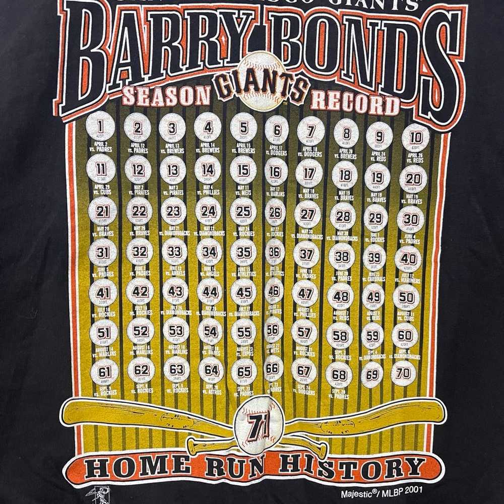 SF Giants Barry Bonds homerun shirt - image 5