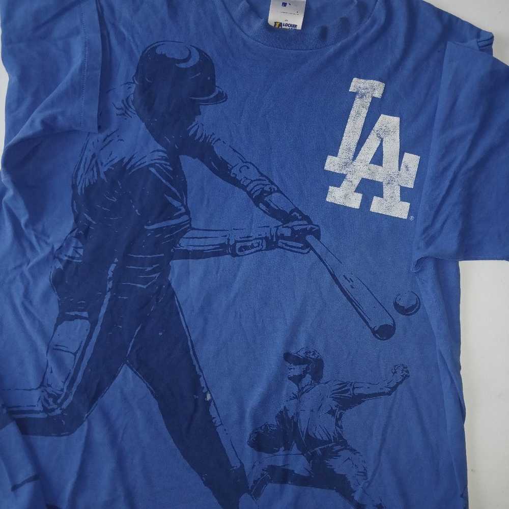 Vintage MLB Los Angeles Dodgers Locker Line singl… - image 5