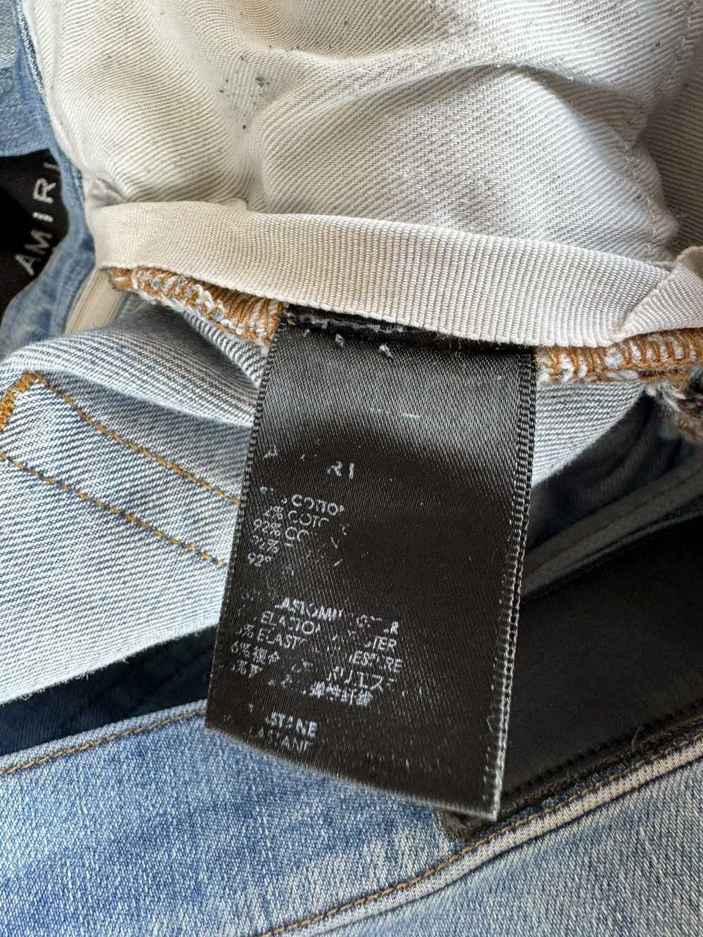 Amiri AMIRI Appliqué-logo distressed jeans size 36 - image 6