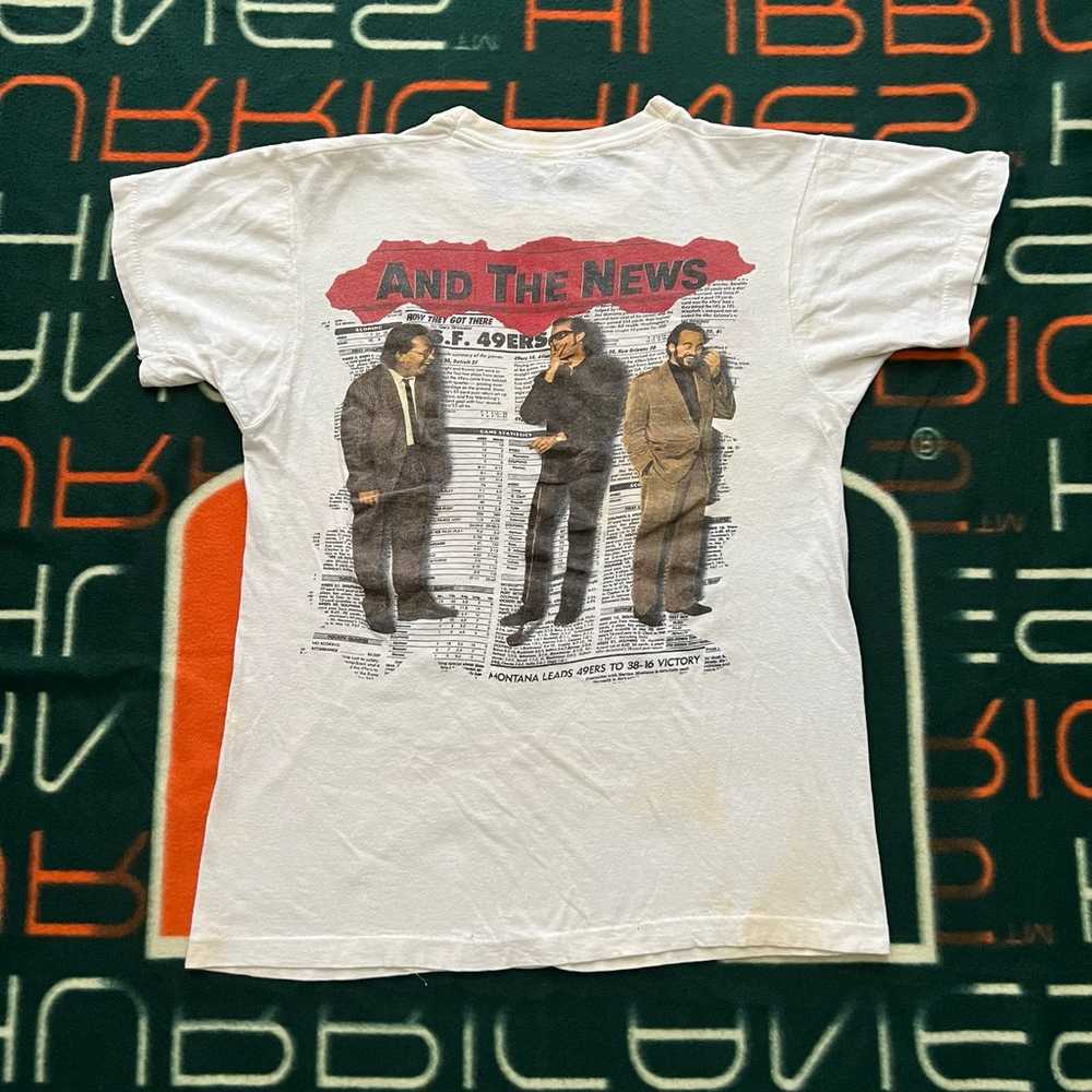 Vintage 1986 Huey Lewis and The News Shirt White … - image 2