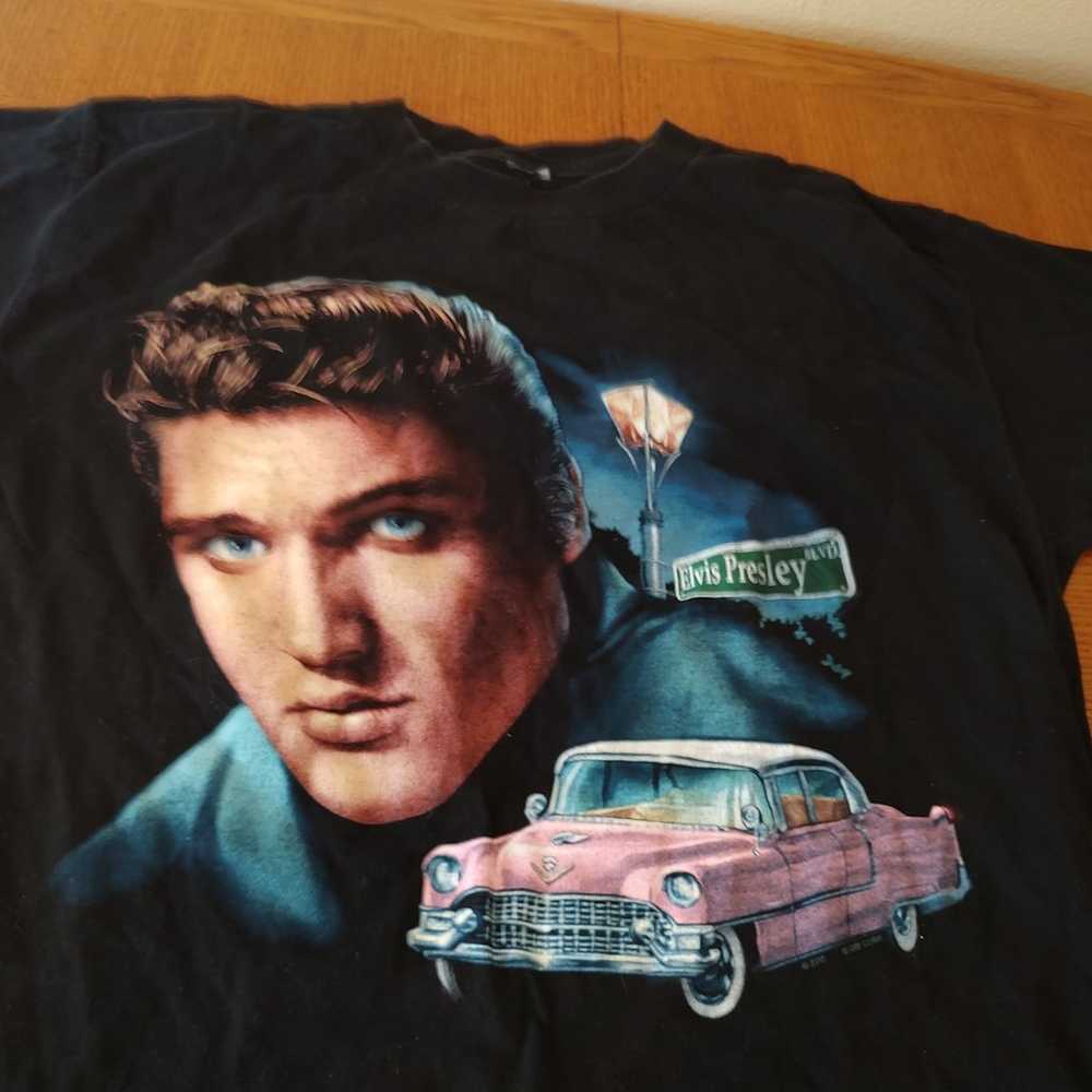 Vintage Elvis Pink Cadillac Men's T-shirt size XL? - image 1