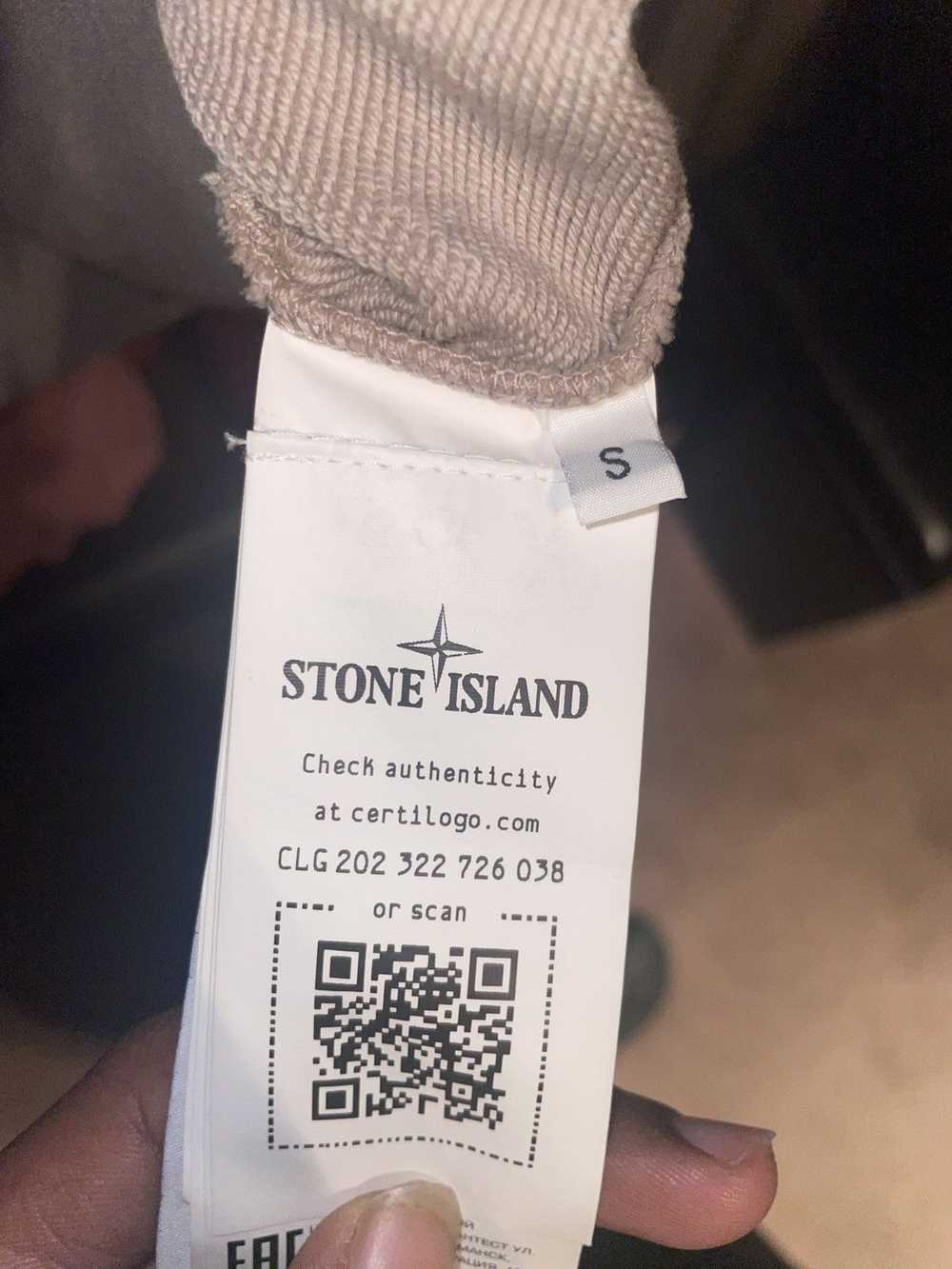 Stone Island Stone Island Cream Logo Hoodie - image 1