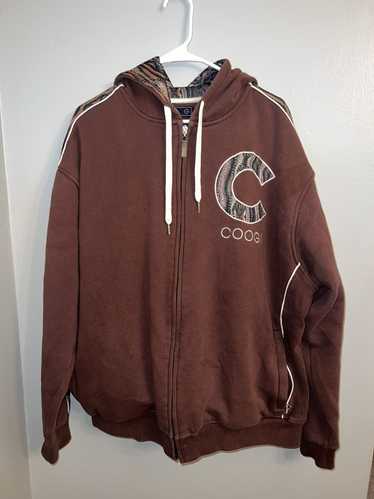 Coogi × Vintage Coogi Zip Up Jacket Brown