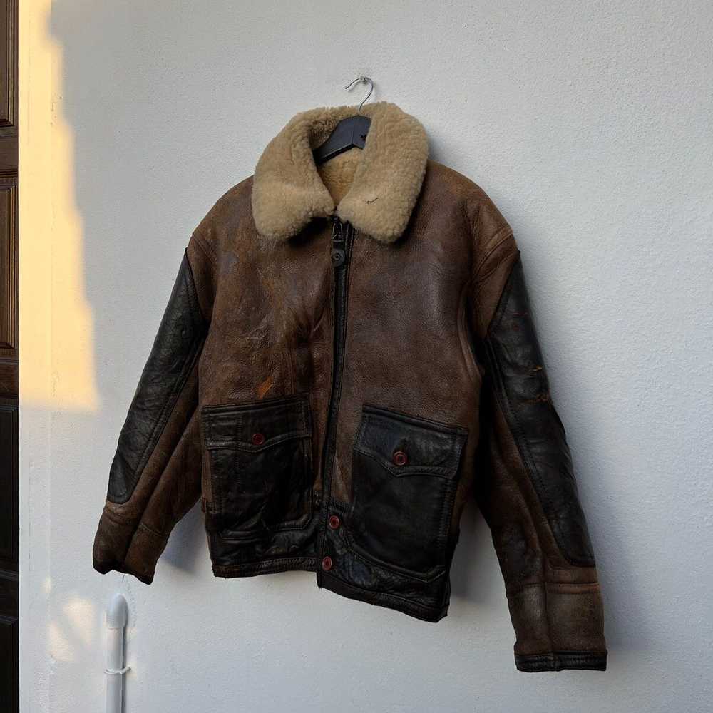 Avirex × B 3 × Leather Jacket VINTAGE B 3 AVIREX … - image 2