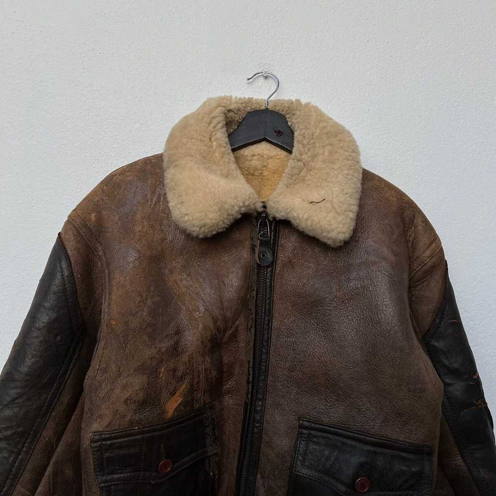 Avirex × B 3 × Leather Jacket VINTAGE B 3 AVIREX … - image 3