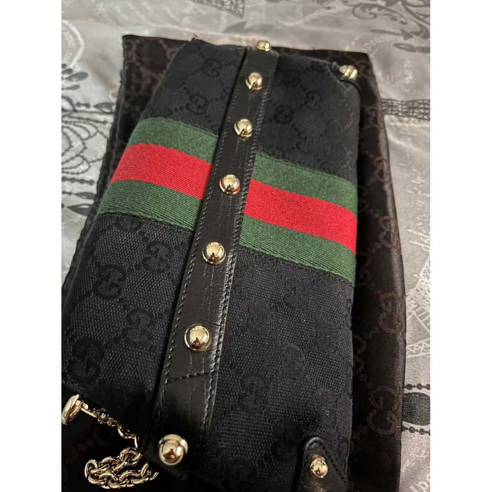 Gucci Horsebit Chain cloth handbag - image 4