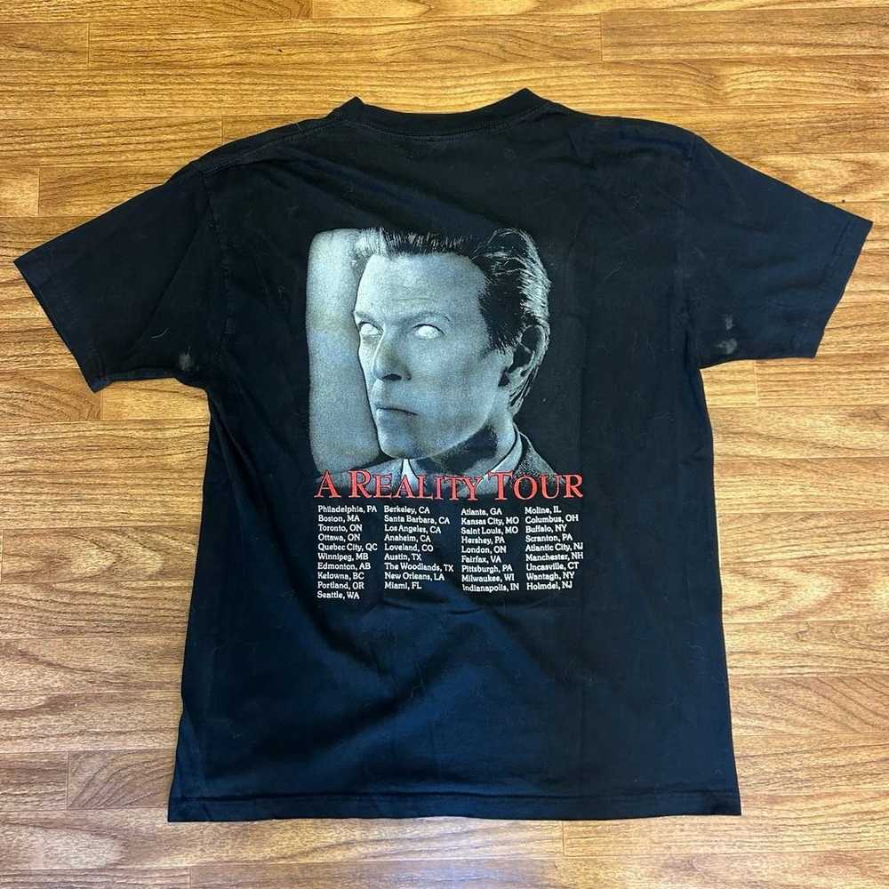 Vintage David Bowie Reality Tour Shirt - image 3