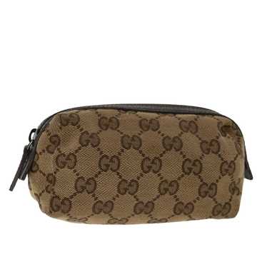 Gucci GUCCI GG Canvas Pouch Beige 29596 Auth 69749 - image 1