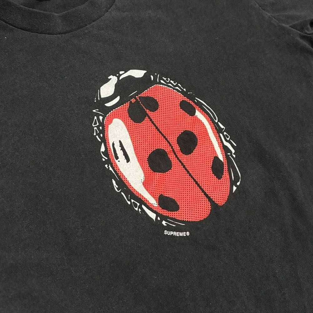 Vintage Y2K Supreme SS18 Ladybug Graphic Tee Shir… - image 2