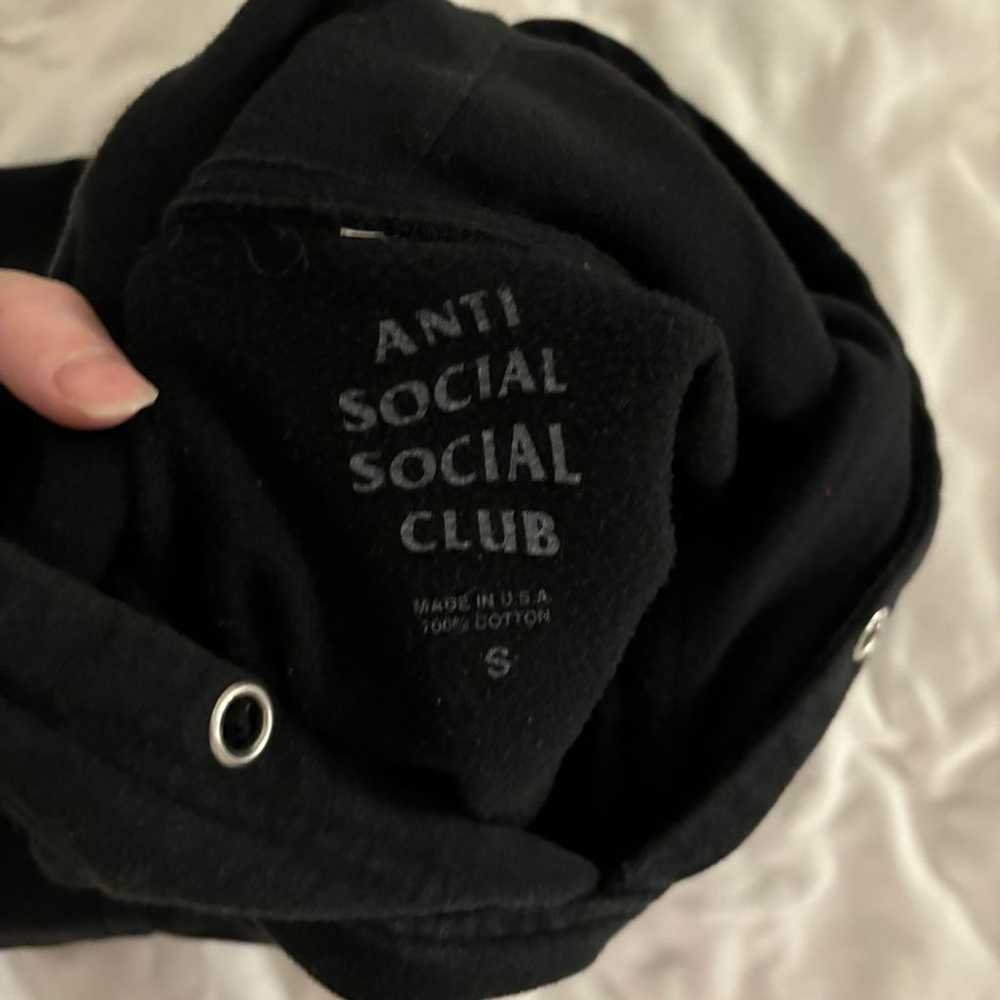anti social social club hoodie - image 2