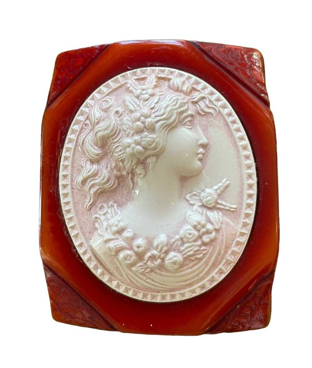 Large Cameo Brooch - image 1