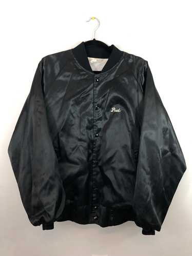 White Water Black Satin Jacket