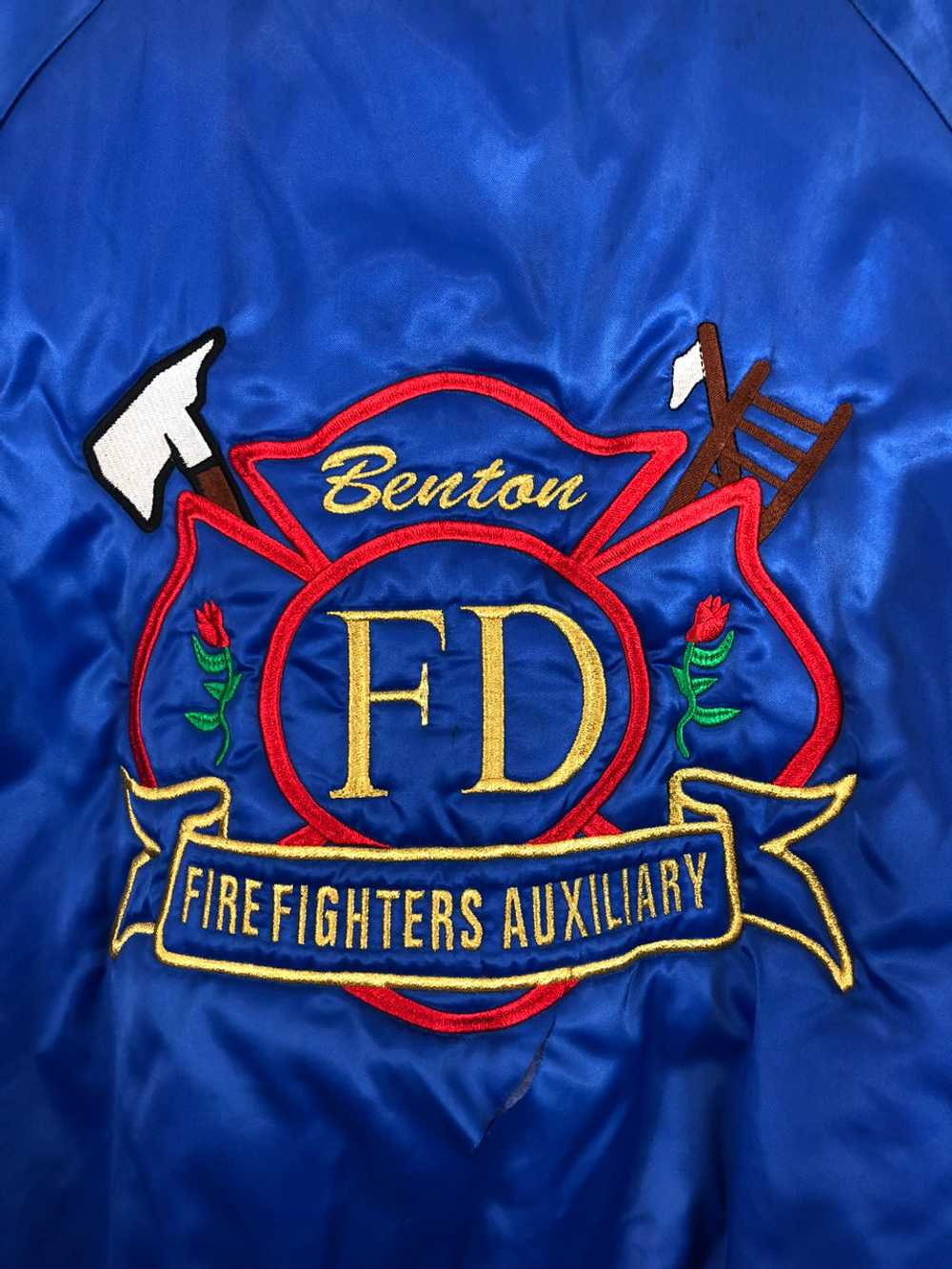 Benton Fire Department Satin Jacket - image 5