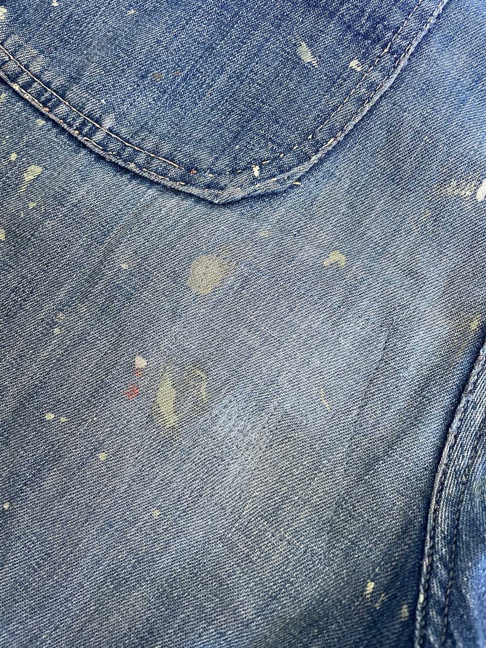 50s Paint Splatter Side Zip Jeans - image 10