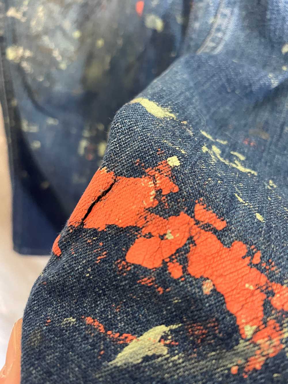 50s Paint Splatter Side Zip Jeans - image 7