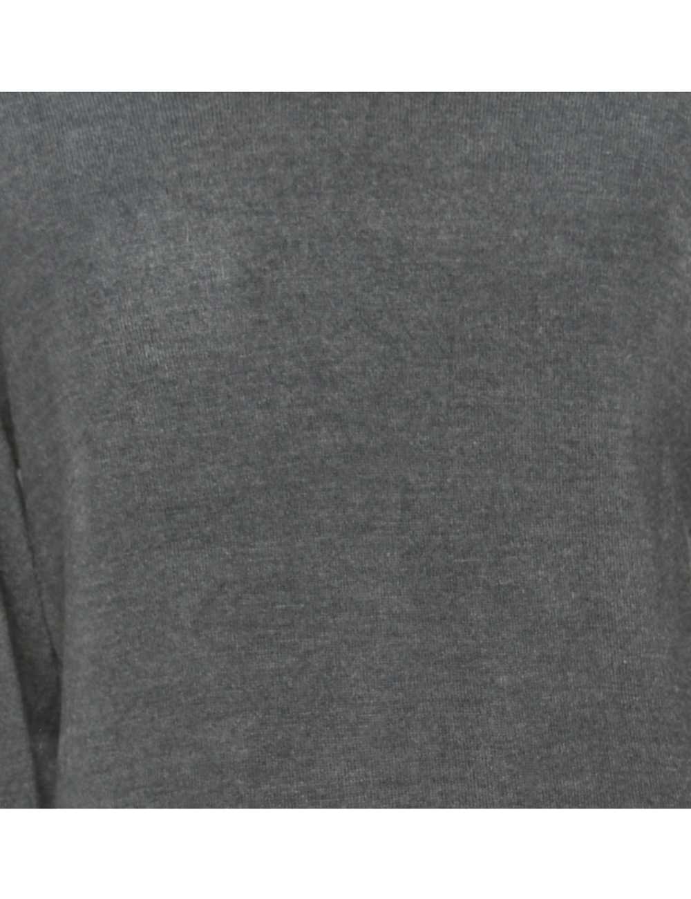 Long Sleeved Dark Grey Jumper - L - image 3