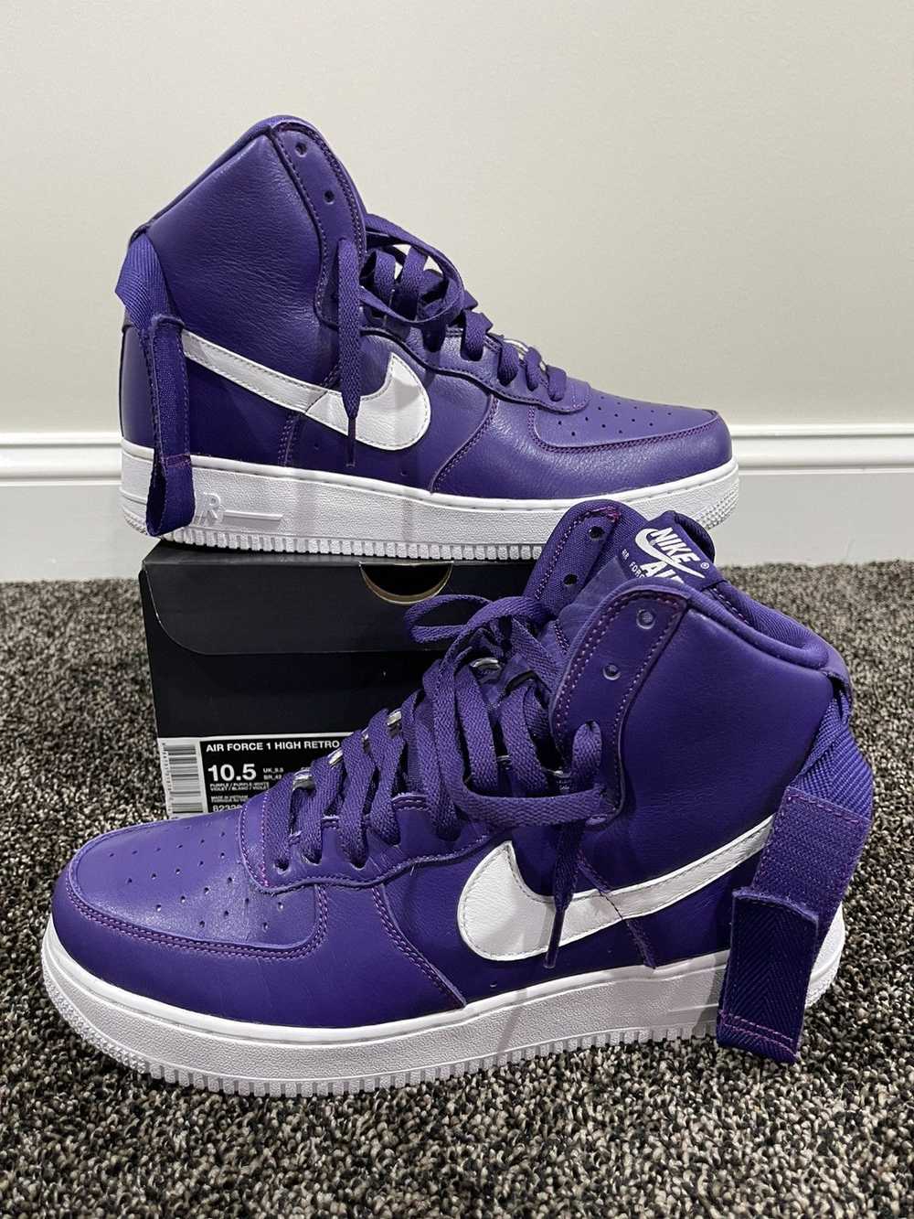 Nike Nike Air Force 1 High SP Purple White 2015 - image 1