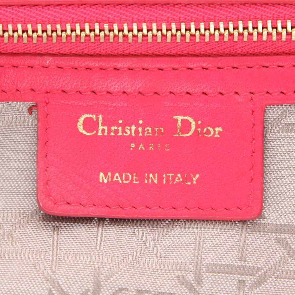 Dior Lady Dior large model handbag in pink leathe… - image 3