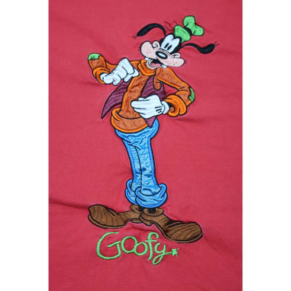 Vintage 90s Disney Goofy Shirt Embroidered Cartoo… - image 3