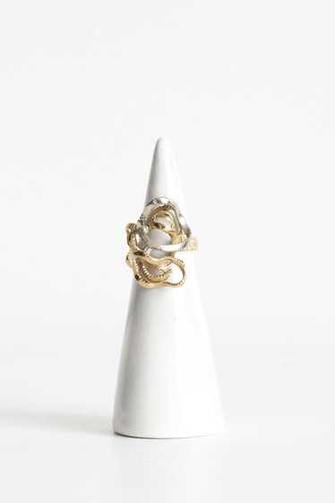 18K Gold Abstract Ring
