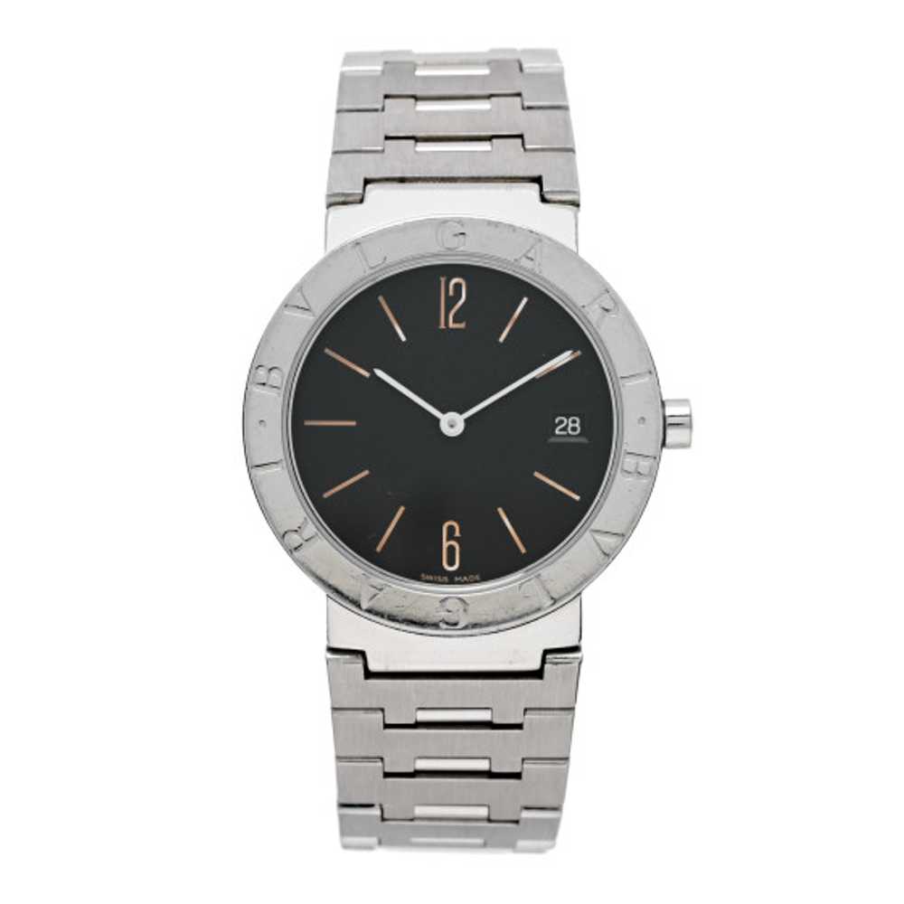 BULGARI Stainless Steel 33mm Quartz Watch Black - image 1