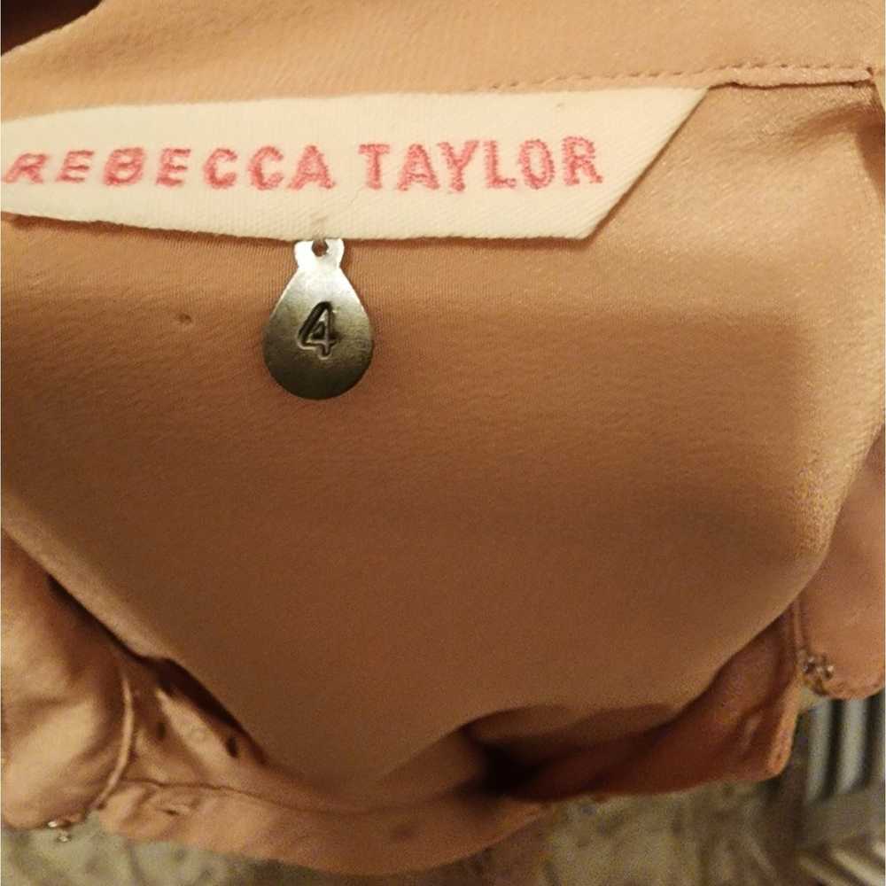 Rebecca Taylor - Taupe Silk Collared Sleeveless B… - image 6