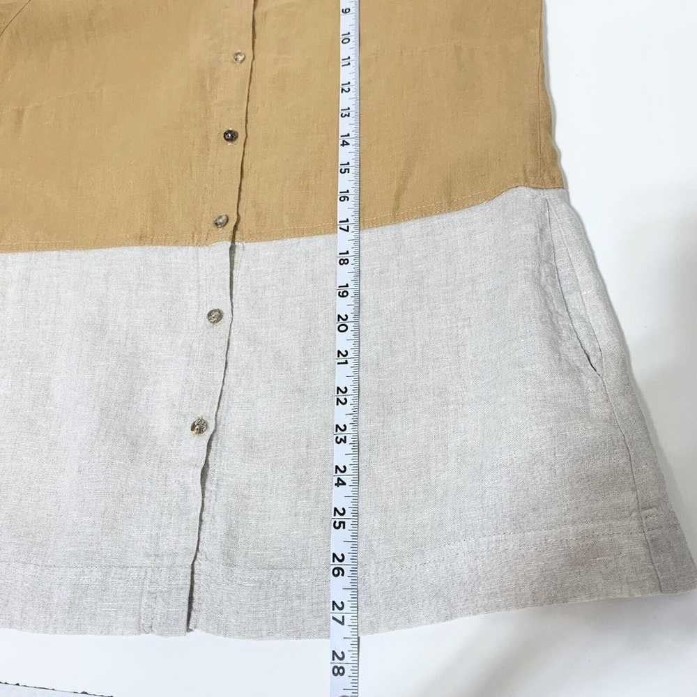I Linen Lifestyle Classic Button Down Two Tone Ca… - image 10