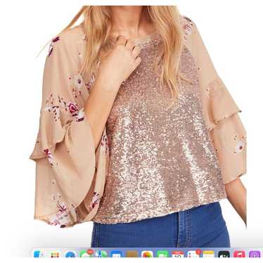 Free People Womens Shimmy & Shake Pullover Blouse 