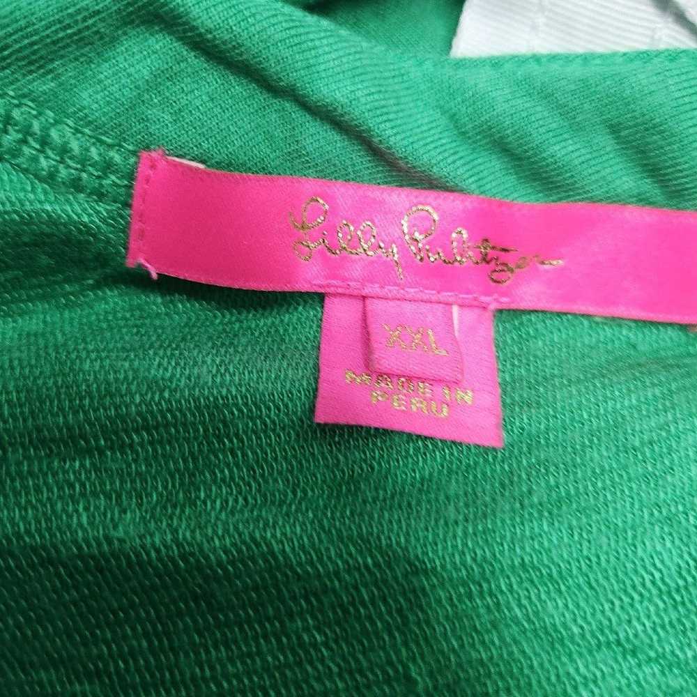 Lilly Pulitzer Long Sleeve Green Athletic Top XXL - image 4