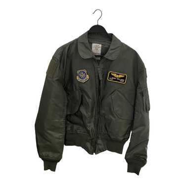 Vintage/Jacket/S/Nylon/GRN/flight jacket - image 1