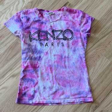 Kenzo Paris tie-dyed rope logo tee tshirt classic 