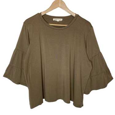 Johnny Was Calme Tiered 3/4 Sleeve Top Bamboo Org… - image 1