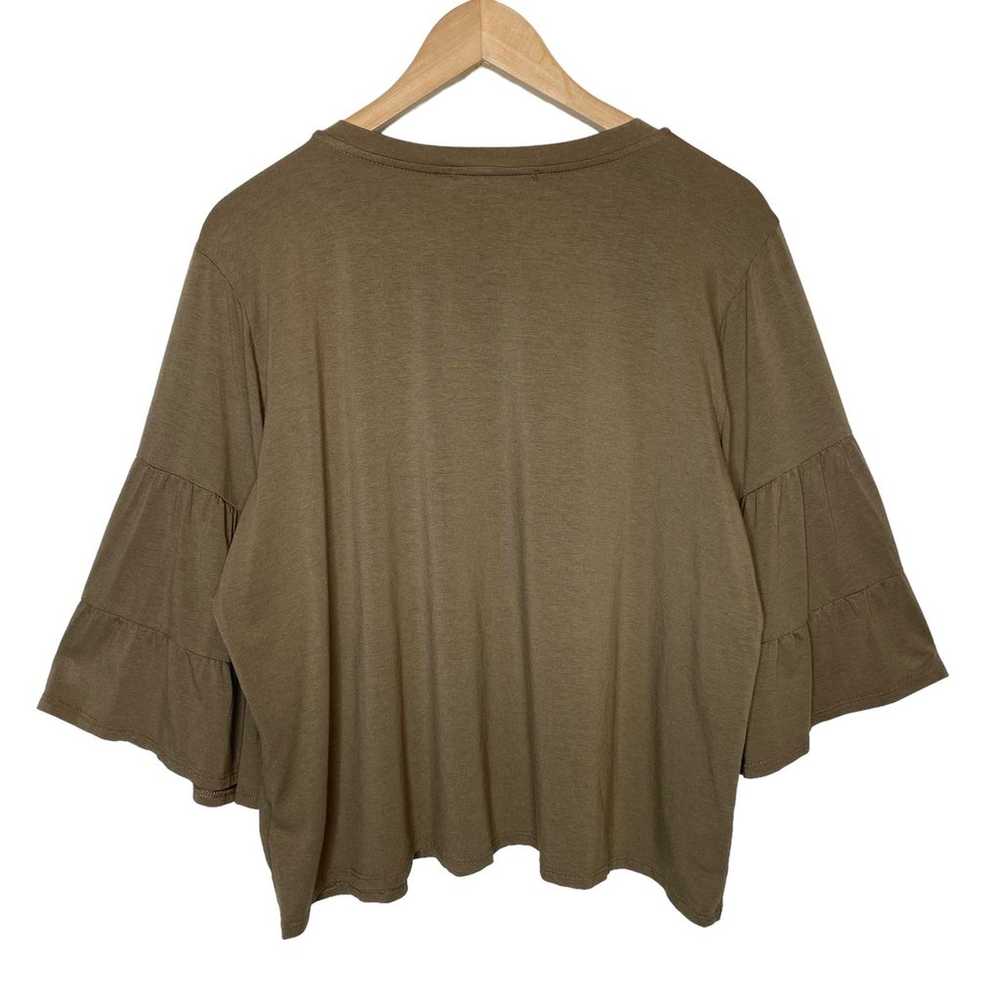 Johnny Was Calme Tiered 3/4 Sleeve Top Bamboo Org… - image 3
